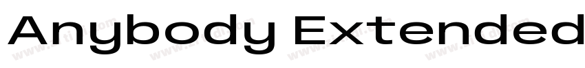 Anybody Extended Bol字体转换